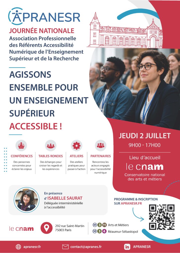 Affiche de la Journée Nationale des Référents Accessibilité Numérique RAN 2026