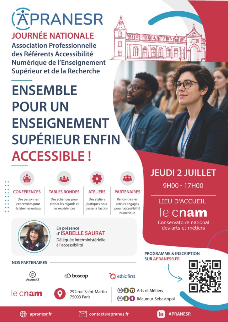 Affiche de la Journée Nationale des Référents Accessibilité Numérique RAN 2026